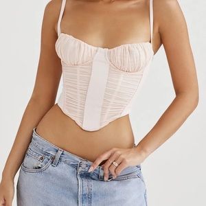 HOUSE OF CB 'Rochelle' Peony Gathered Corset